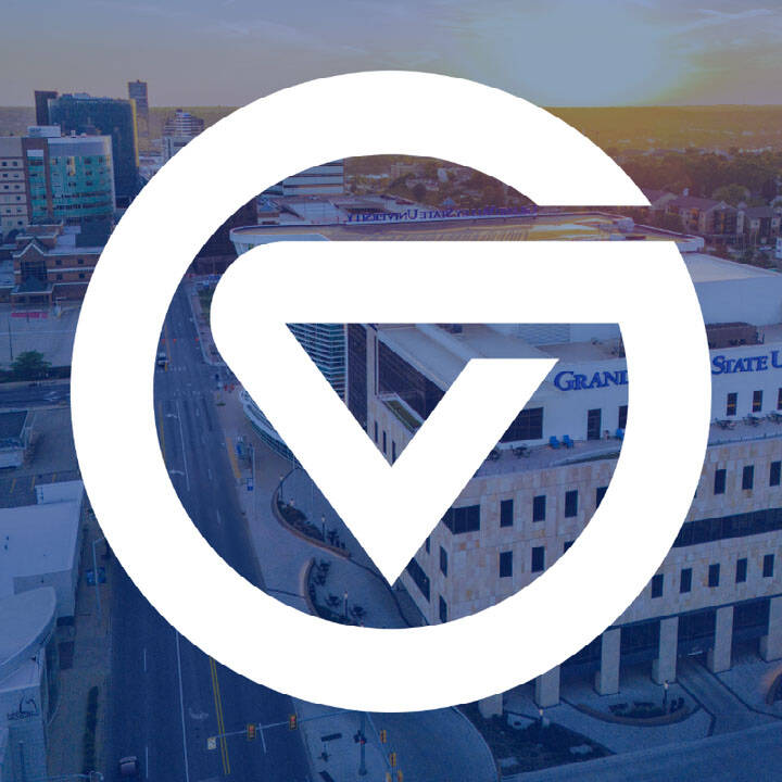 A logomark superimposed over a faded-back photo of DCIH